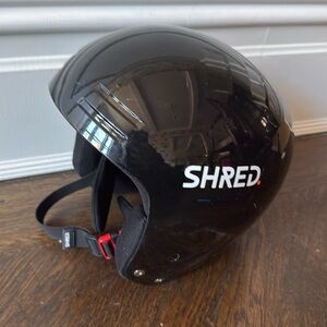 Shred Basher Race Ski Helmet FIS Black Size M 54-57.5